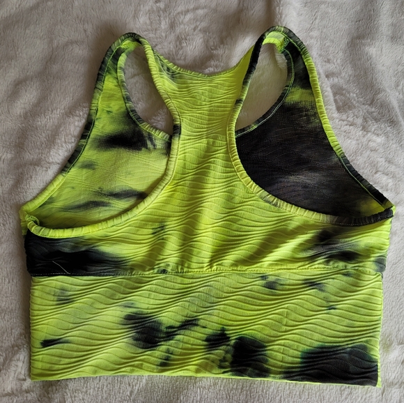Neon Black Sports Bra - Picture 2 of 3